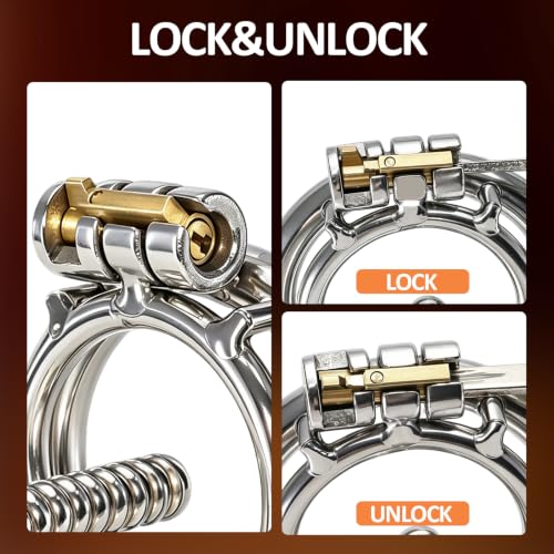 Stainless Steel Male Chastity Cage Toy for Secure Discreet Play - Image 5