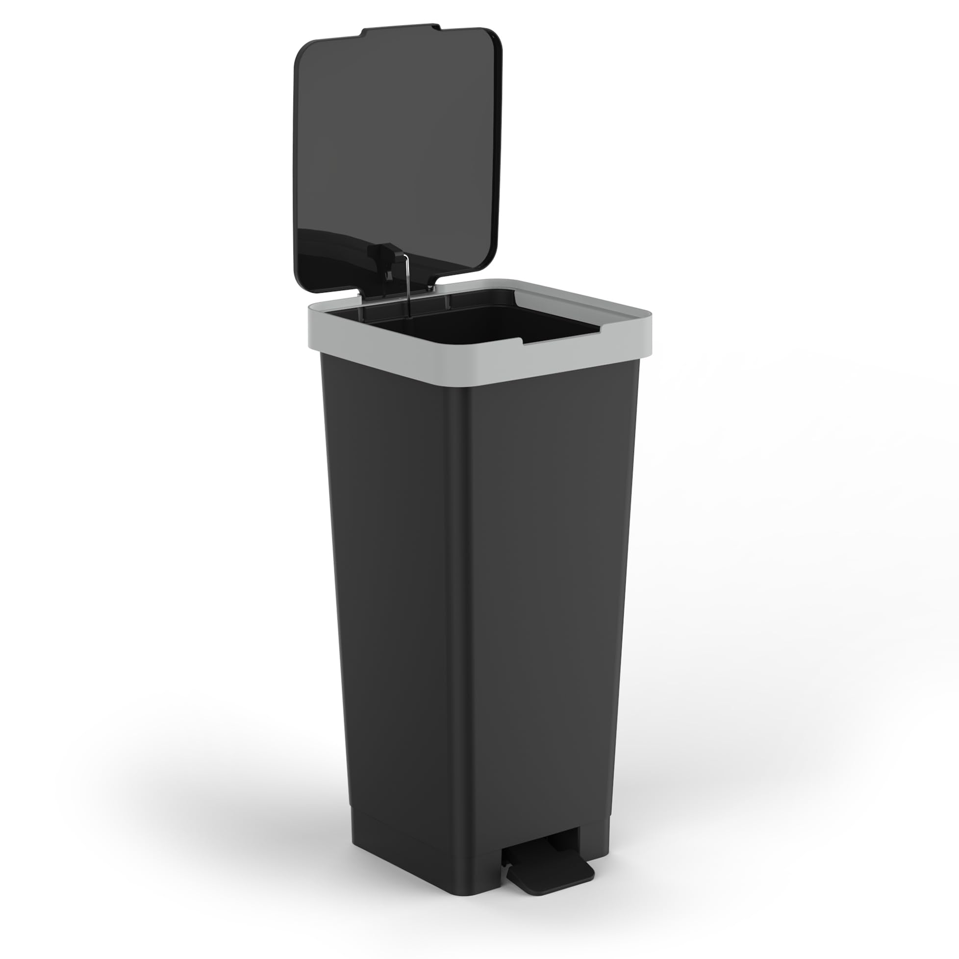 TATAY Mülleimer Smart Robuster Kunststoff Kompaktes funktionales Design