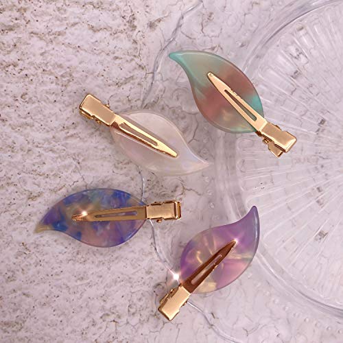Set 4 Pinzas Planas con Resina para Cabello Mujer miniatura 5