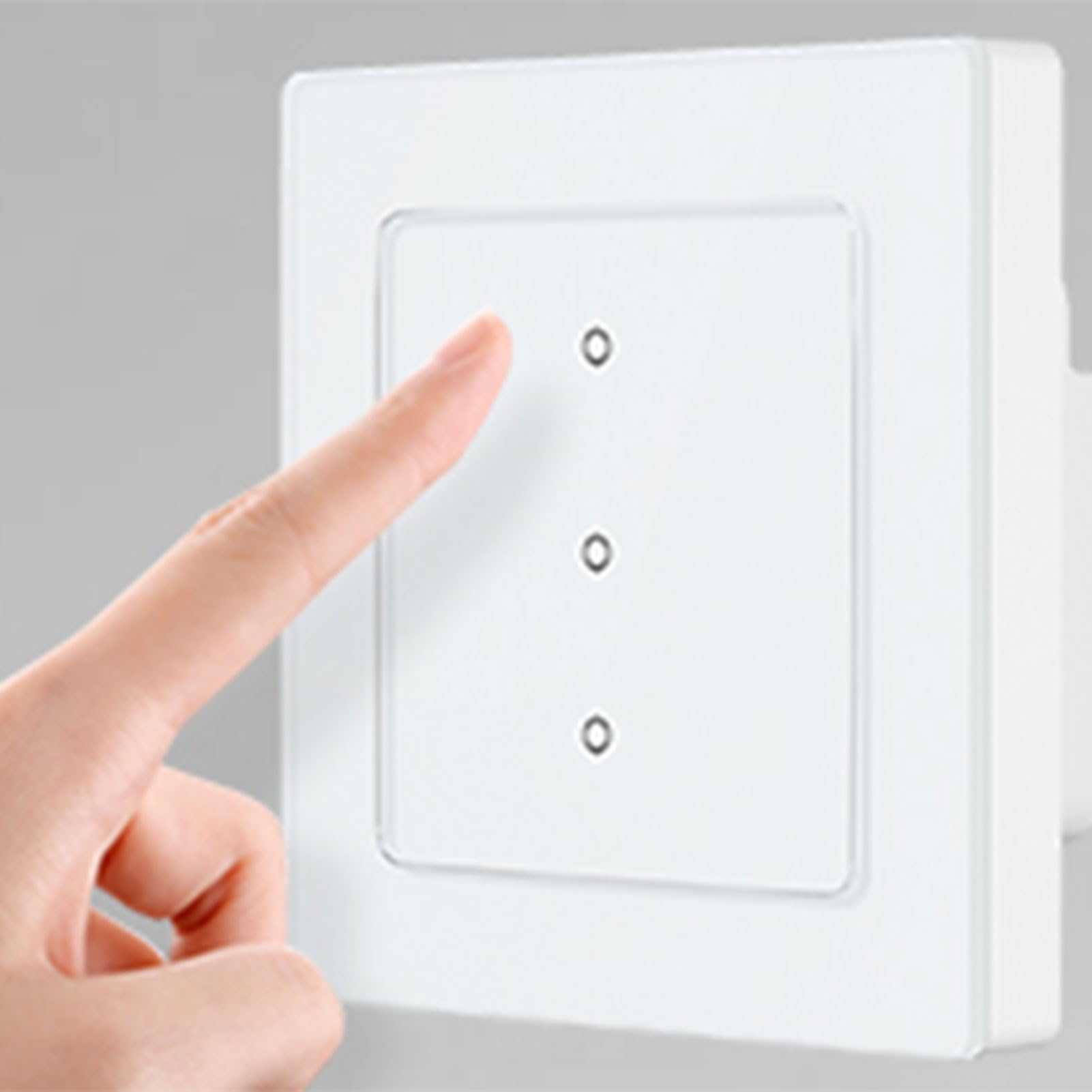 3er-Pack WLAN Smart 3-Fach Touch-Lichtschalter mit Glas & LED-Anzeige, Neutralleiter erforderlich, Smart Life App, kompatibel mit Alexa & Google Home
