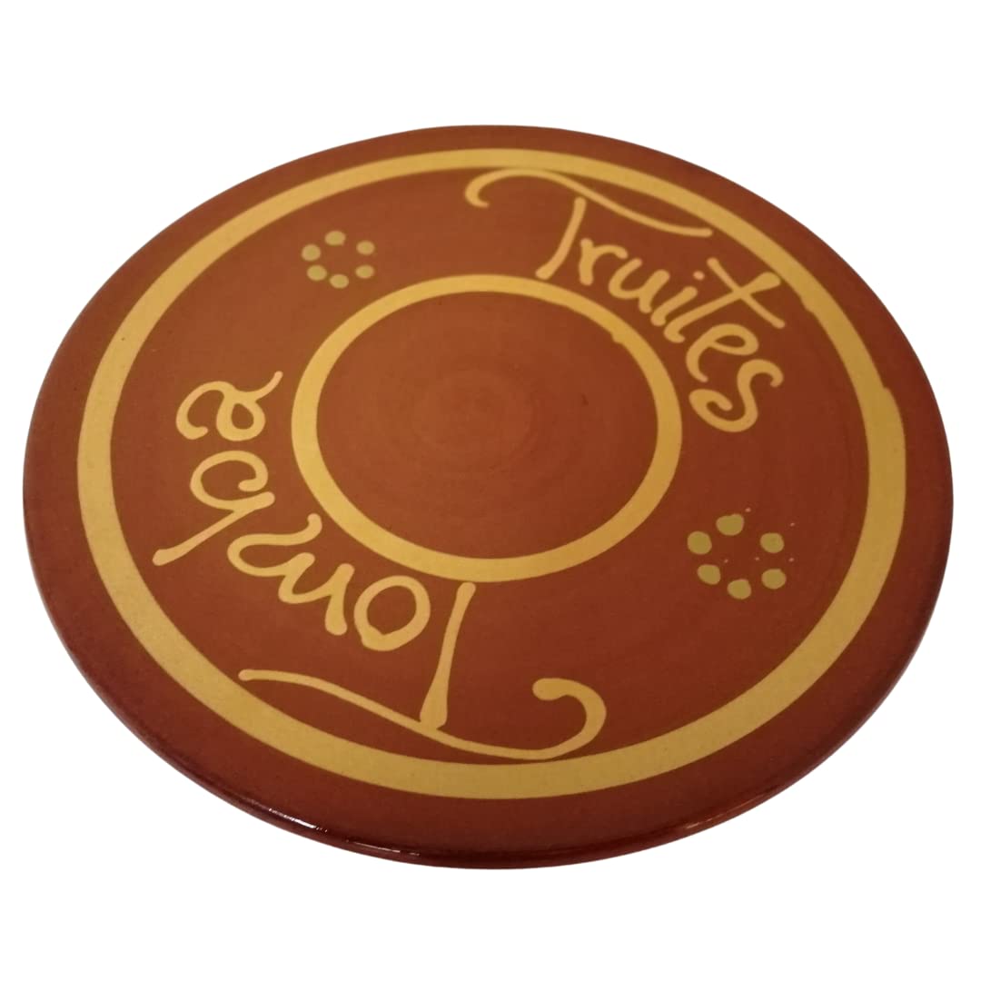 Genérico OFERTA GIRA TORTILLAS DE CERÁMICA 29CM. Artesanos de proximidad. TOMBATRUITES ARTESANAL. Envío gratis. Para navidad.