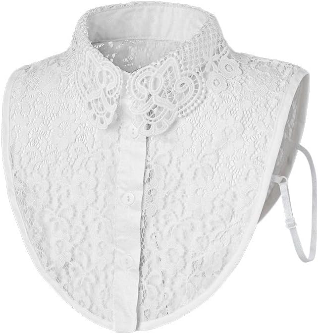 Fake Collar Detachable Dickey Collar Blouse Half Shirts Peter Pan Collar for Women & Girls - Image 8
