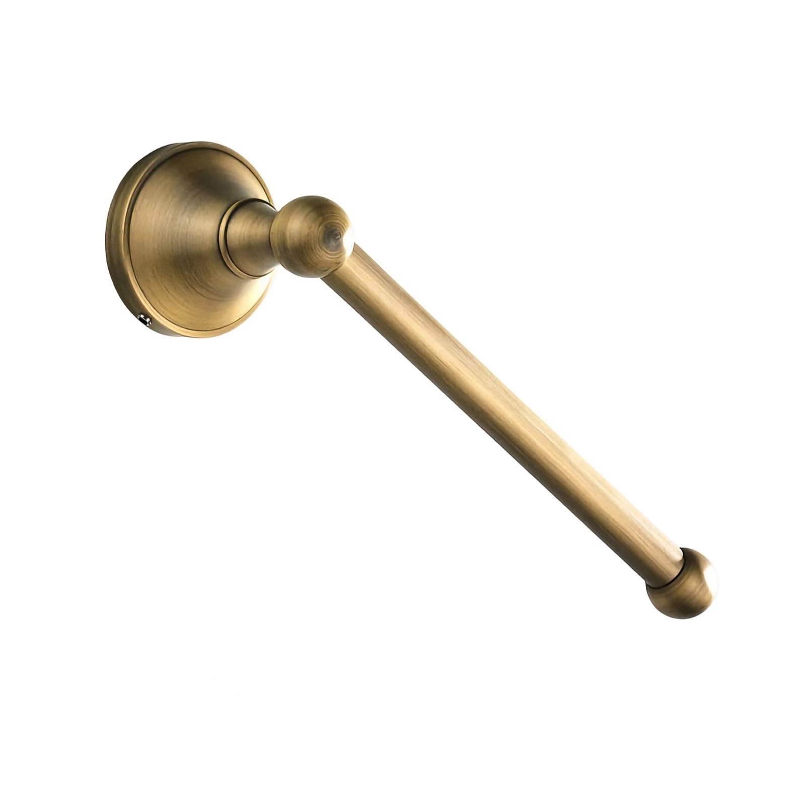 Brass Bathroom Tissue Holder Wall Mounted Roll Dispenser Vintage Brass Single Towels Rails Rod Enduring Vintage Towel Rack Paper Holder Rack