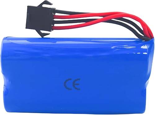 Miniatura 6 de 7.4V 1200mah SM-4P enchufe batería recargable con cable de carga USB para EC08 RC juguete coche modelo todoterreno escalada deriva carreras control
