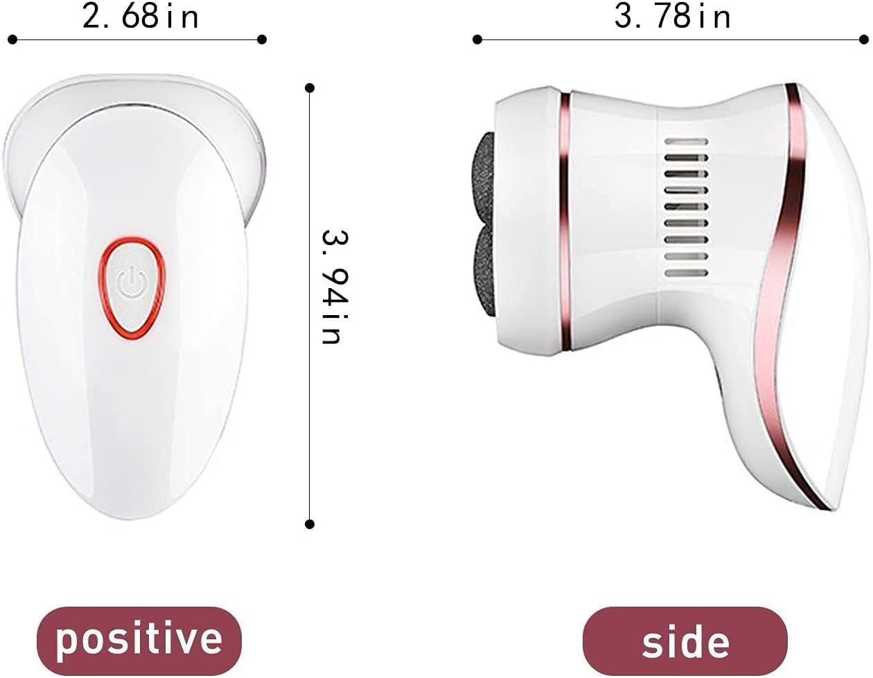 Elektryczny przyrząd do usuwania zrogowaceń stóp z próżniowo-elektrycznymi pilnikami do stóp Narzędzia do pedicure Wbudowany odkurzacz, elektryczna szlifierka do stóp, profesjonalne narzędzia do ped