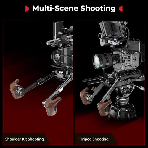 Image of SMALLRIG Rotating Left-Side Wooden Handle for ARRI Rosette, Load Capacity to 15kg / 33lbs, Flexible Position Adjustment, Ergonomic Design & Anti-Slip Design