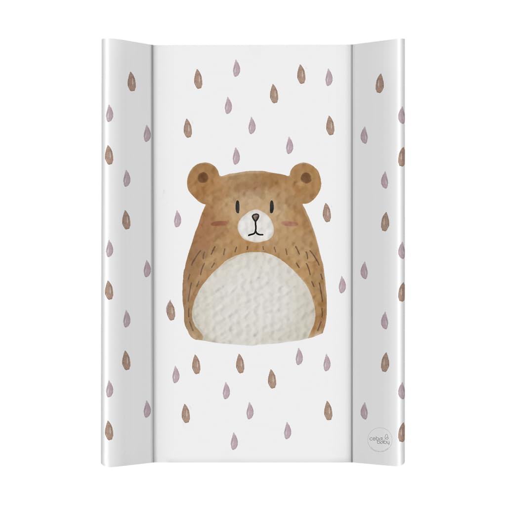 CEBA BABY Fasciatoio rigido, 50 x 70 cm, ultra leggero, per fasciatoio, leggero e stabile (Bear Buddy)