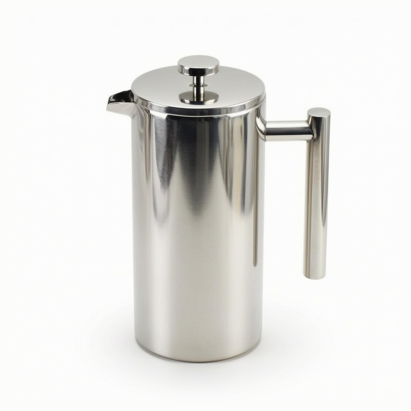 Qianly Caffettiera a Stantuffo in Acciaio Inox Antiruggine Caffettiera a Stantuffo Resistente Al Calore Filtro da Pressa Francese per Appassionati di Tè, 800ml
