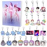 クリスマスカウントダウンカレンダー キーホルダー KPOPガールズ! デーモン・ハンターズ キーチェーン 24個セット アクセサリー 萌えグッズ