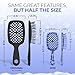 UNbrush Mini Holiday Hair Brush for Pain-Free Brushing On All Wet/Dry Hair Types — Mini UNbrush Detangling Brush with Durable Anti-Static Bristles, Lightweight & Vented — Christmas Hair Care Gifts