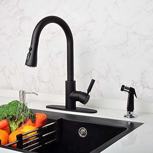Black Kitchen Sprayer,Kitchen Sprayer Replacement,Side Sprayer for Kitchen Sink,Kitchen Sink Sprayer Head,Water Spray Kitchen,Kitchen Sink Spray Attachment,Kitchen Faucet Sprayer - Thumbnail 2