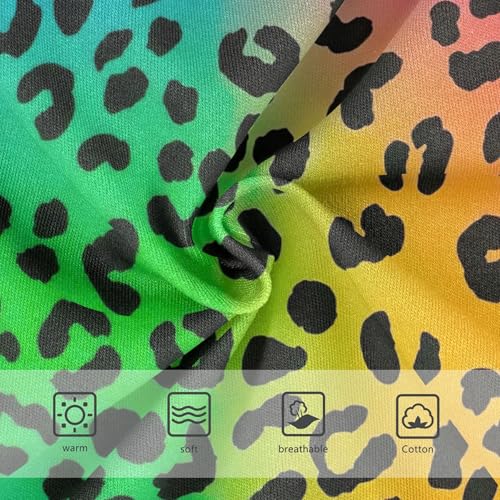 Animals Girls Underwear Toddler 2t Cotton Cute Panties Girl Black Leopard Spots Vibrant Rainbow Briefs Kids Undies3