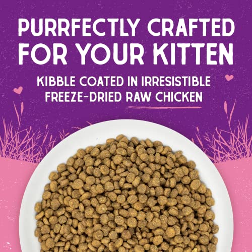 Stella & Chewy's Raw Coated Premium Kibble Cat & Kitten Food – Grain Free, Protein Rich Meals – Cage-Free Chicken for Kittens Recipe – 2.5 lb. Bag - image 5