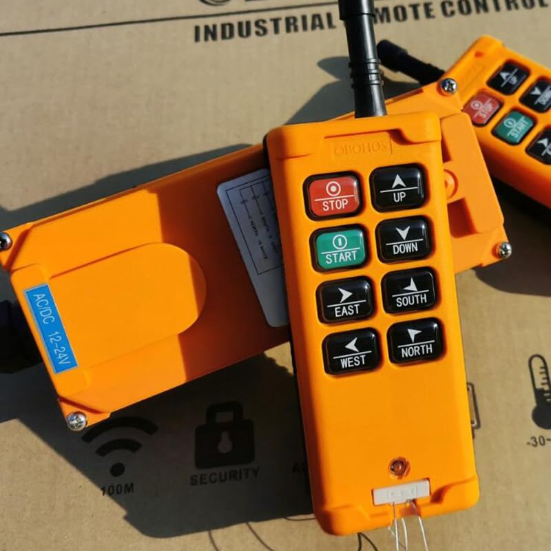 HS-8 8keys Hoist Crane Radio Remote Control Sysem 1Transmitter+1Receiver Wireless Industrial Controller - (Color: 220VAC)