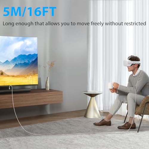 Câble de liaison VR anti-latence pour connecter Meta Oculus Quest 3 au PC - 5