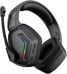 Headset Gamer Bluetooth Led Rgb 30 Horas de Bateria Fone Sem Fio Para Jogos