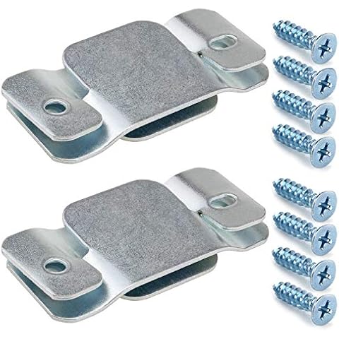 Metal Sectional Couch Connectors Furniture Interlocking,Sectional Sofa Fastener Software Bracket with Screws for Loveseat, Recliner, Chair or Chaise Lounge (4 Pcs) Cover