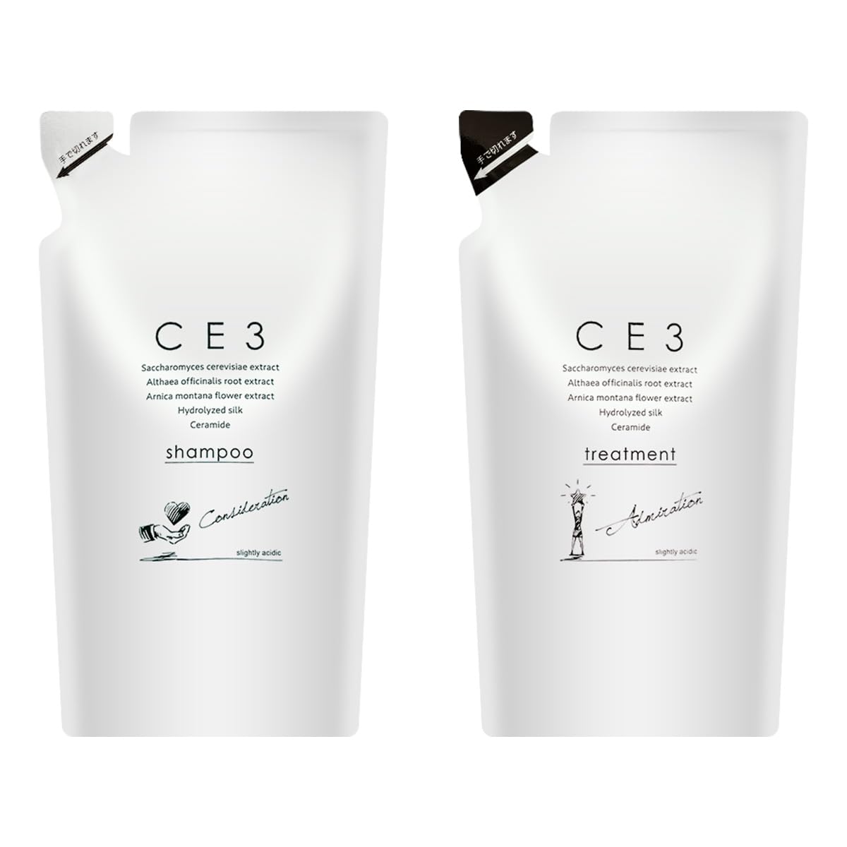 Amazon | [セット] CE3 シャンプー 800mL & トリートメント 750g