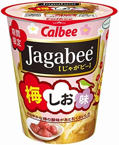 Calbee Jagabee plum and Oasi 38g ~ 12 cup