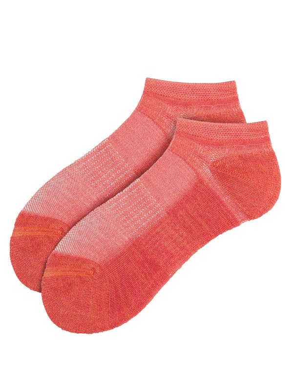 frrresshUnisex Performax Low Cut Polyamide Comfort Socks, Free Size-Red and Orange