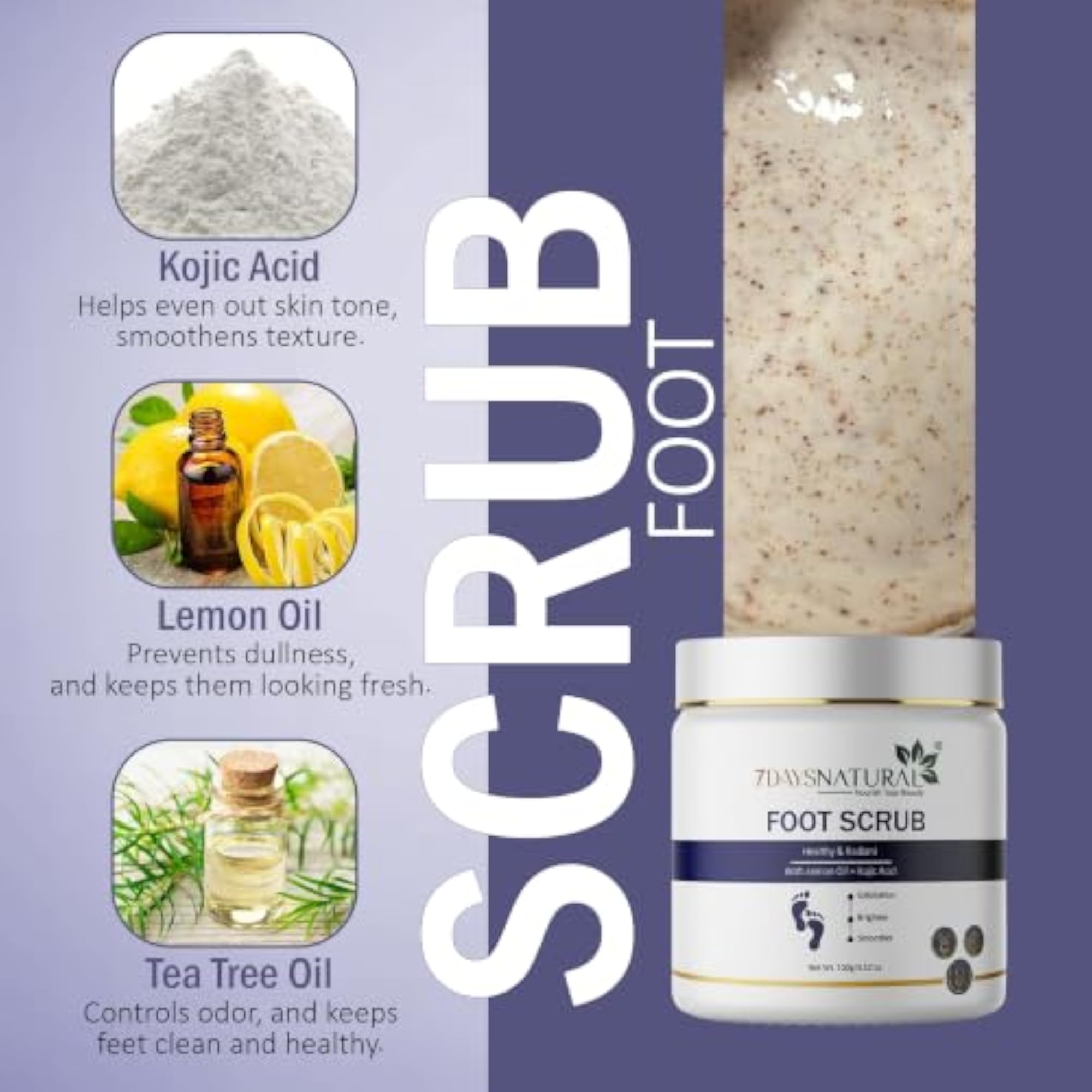 Foot Scrub with Lemon Oil 100g