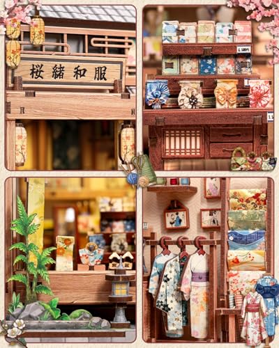 Kit book nook 3D puzzle en bois de précision miniature