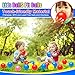 Hovenlay 100 Ball Pit Balls for Kids, Plastic Balls for Ball Pit, Play Balls for Toddlers Babies, Ideal for Ball Pit, Kiddies Pool, Indoor Playpen