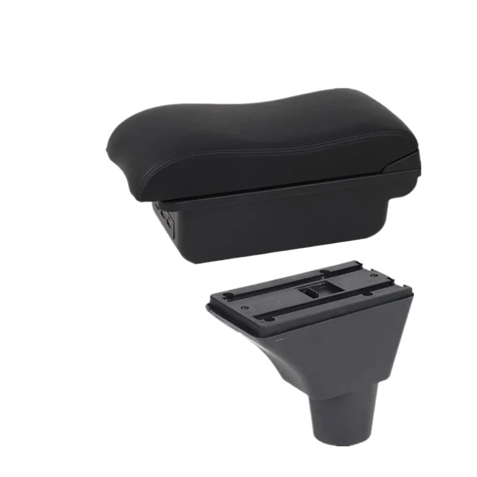 ONETREND Armrest For Sandero For Stepway For Dacia Car Armrest Box Central Storage Accessories Armrests Storage Box(B2 black line 3USB)