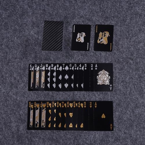 Naipes impermeables de plástico para póker, lujo profesional miniatura 6