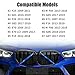 Aojezoor Compatible with BMW Grill Inserts Trims G01 G02 G05 G06 G07 F15 F16 F25 F26 E70 For X3 X4 X5 X6 X7 Series Compatible with BMW V Brace Wrap Covers Blue Grill Stripes Wrap Accessories