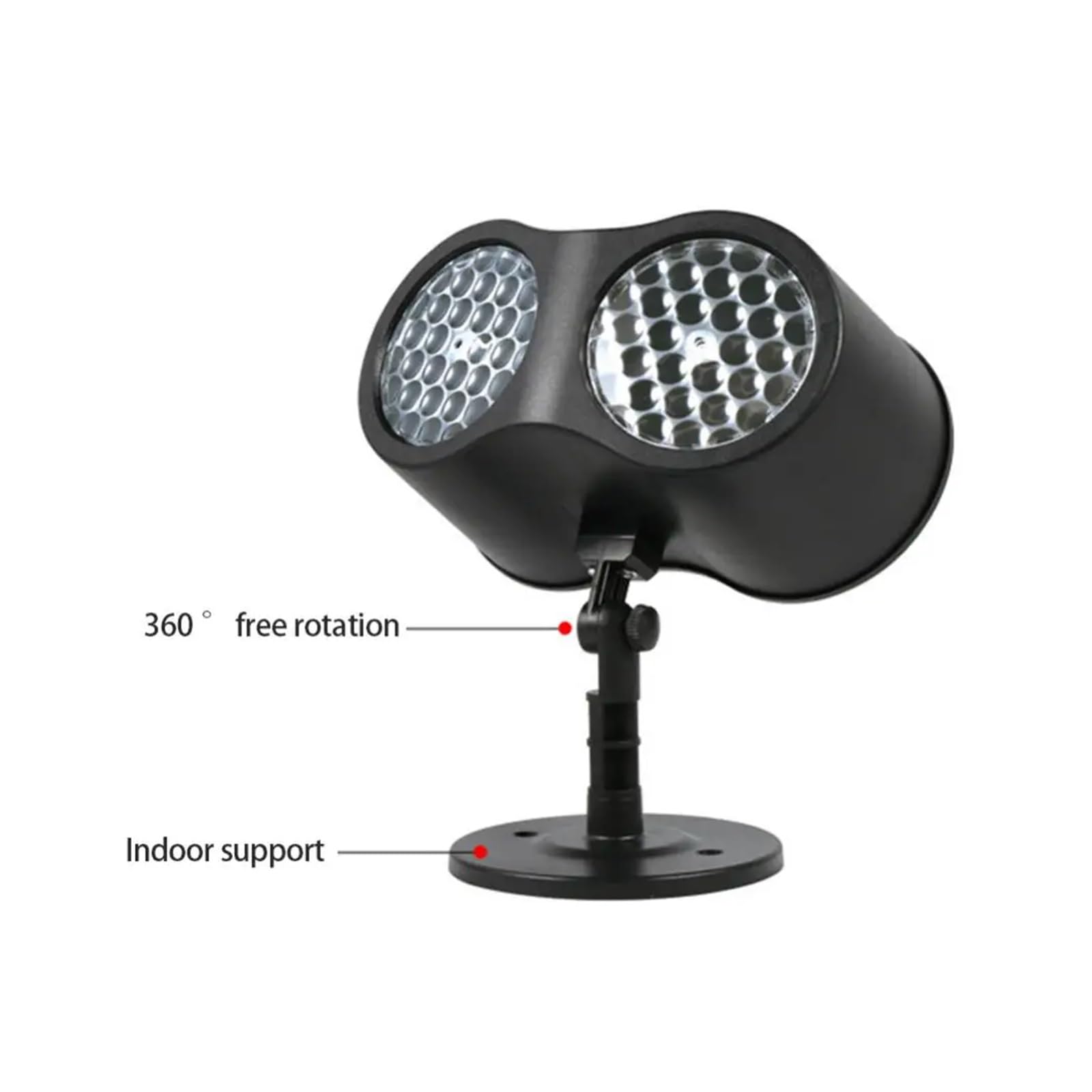 Projecteur d'Halloween, Projecteur de flocon de neige LED à Double Tube, Projection de noël, lampe d'extérieur étanche, projecteur de neige for fête de vacances(A)