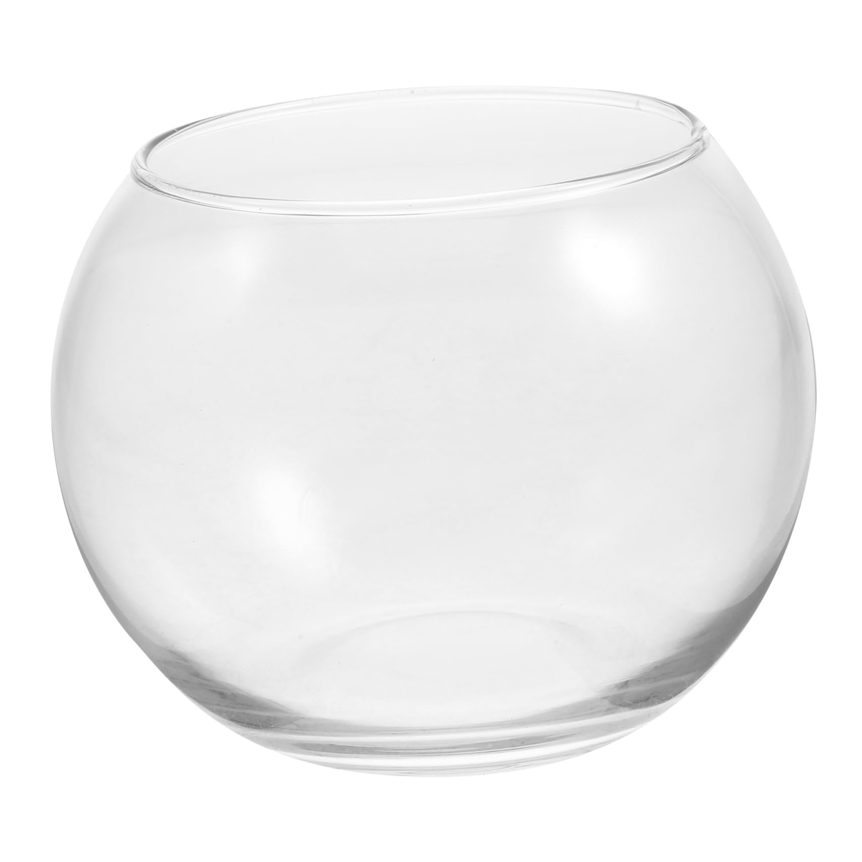 VANZACK 2 Piezas pecera de Cristal Cuenco de Cristal Decorativo terrarios decoración de Oficina decoración del Escritorio de Oficina sujetavelas pecera grande tazón Duradero