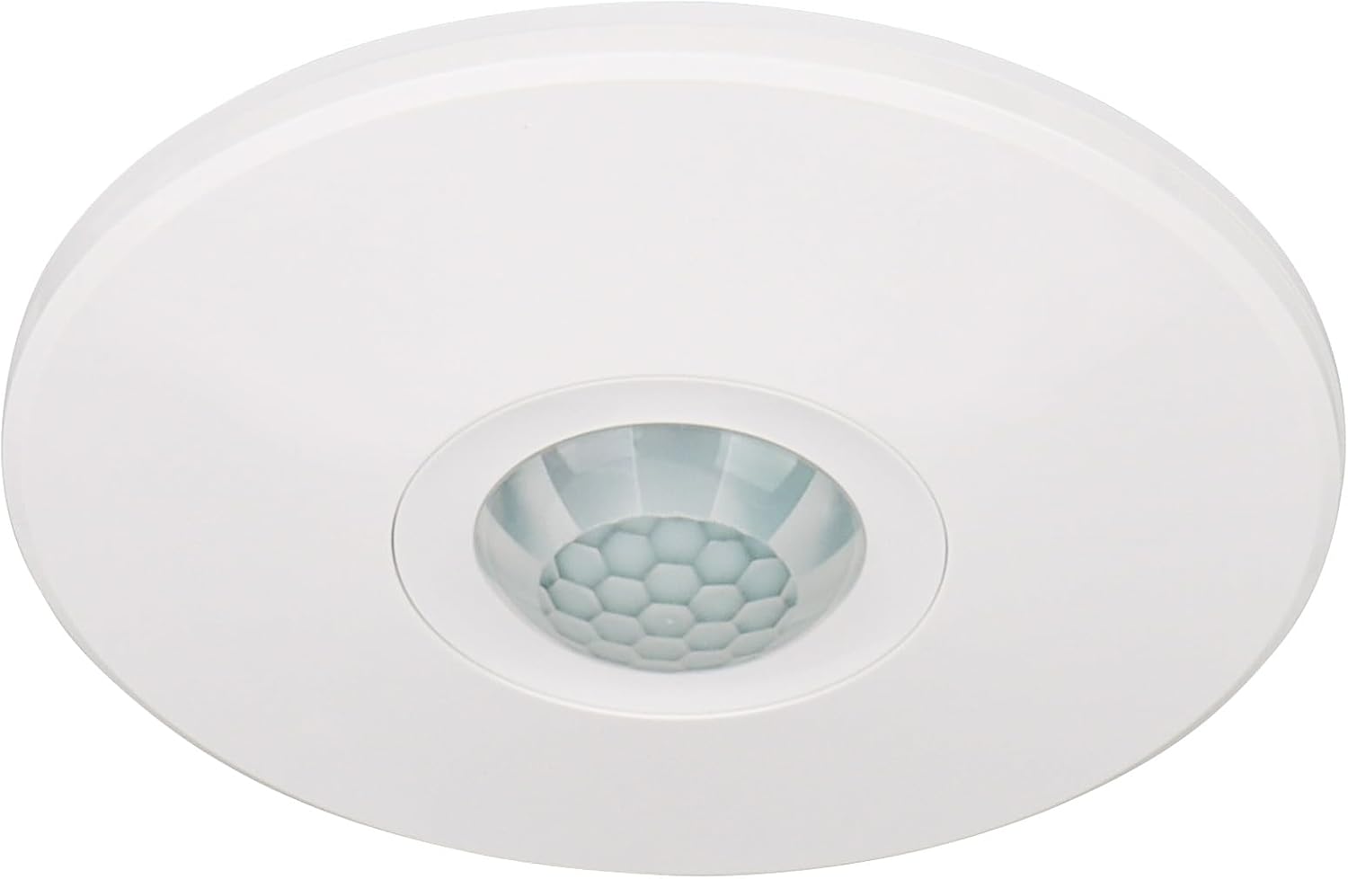 Wengart PIR Ceiling Sensor Switch BAG-002, AC120V Single Pole,360° Sensor Coverage Neutral Wire Required,Work for CFL/LED/Incandescent Bulb,White