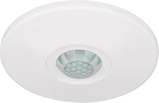 Wengart 360 PIR Ceiling Motion Sensor Switch,120V Single Pole Occuapncy Sensor, Neutral Wire Required, Works with LED,CFL & Incandescent, Adjustable Time Delay & Light Sensitivity, ETL Listed, White