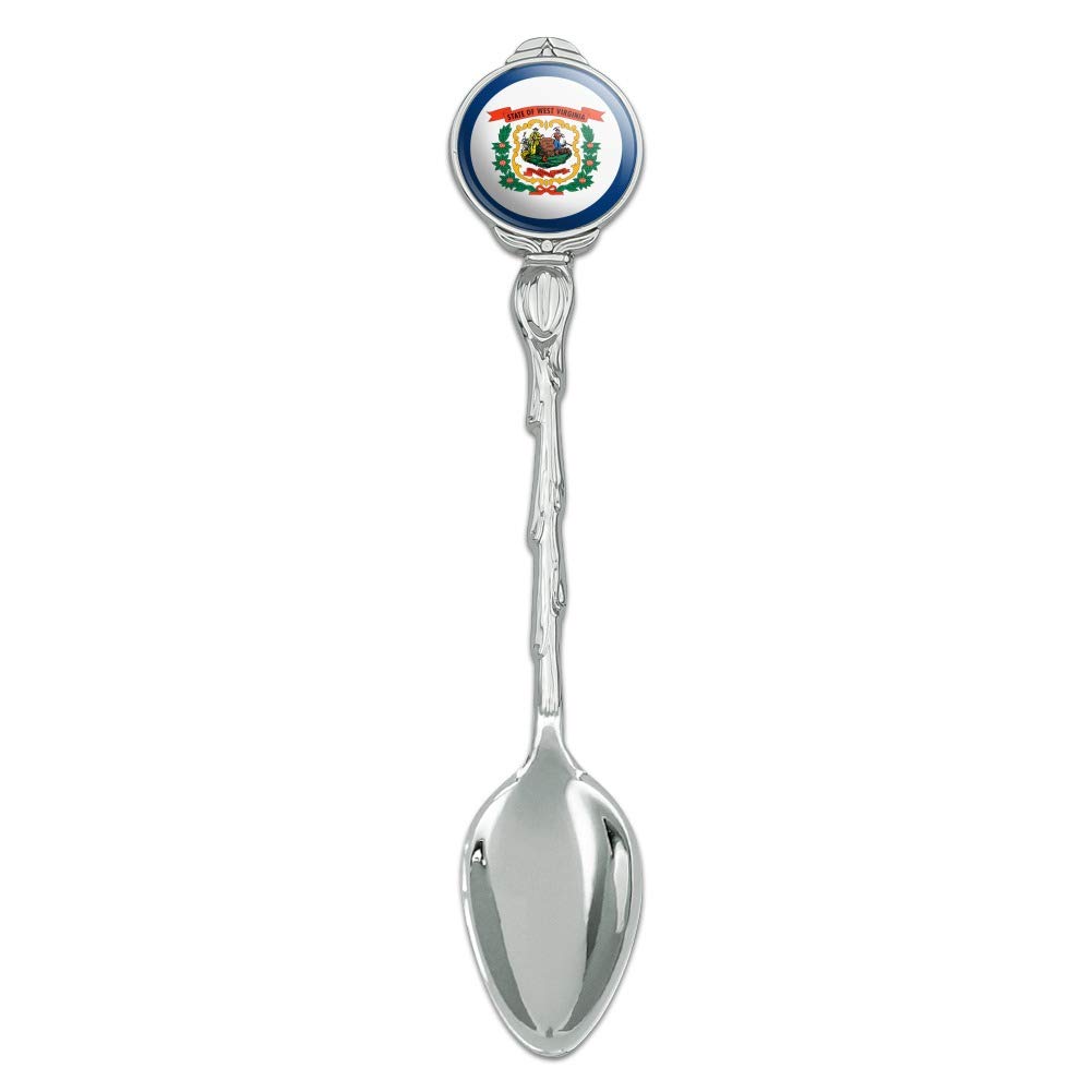 West Virginia State Flag Novelty Collectible Demitasse Tea Coffee Spoon