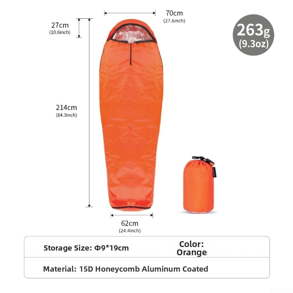 Saco de Dormir Ultraligero 155g para Camping y Senderismo