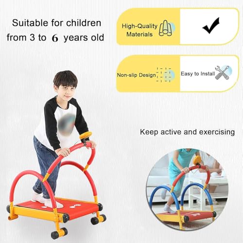Image of Fun and Fitness Exercise Equipment,Small Children's Treadmill,Toddler Workout Equipment,for Parks, Kindergartens, Homes