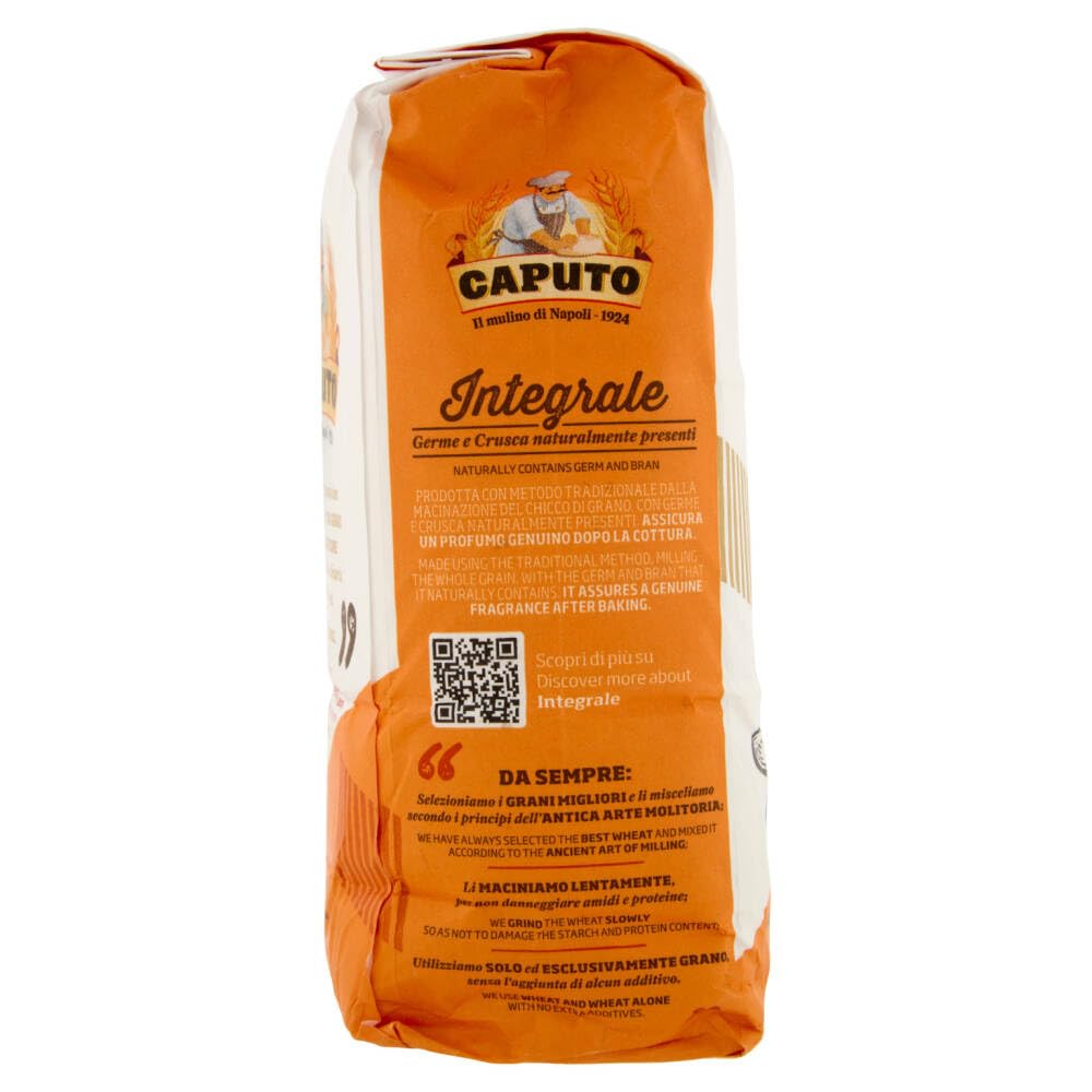 Italian Gourmet Vollkorn Weizenmehl – 20 x 1kg Vorteilspack Whole Wheat Flour für Brot, Pizza, Focaccia, Pasta & Backen + Italian Gourmet Polpa