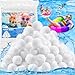 ZHHGOO 700g Filtro Balls,Palline Filtro Piscina,Palline Filtranti per Piscina,Essere Riutilizzato,Filtro a Sfere di Filtrazione,per Filtro Piscina,Pompe Filtranti,Adatto a Vari Filtro a Sabbia
