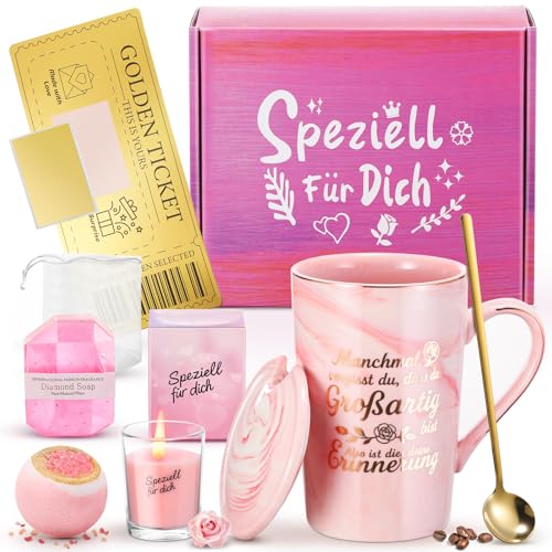 XVB Geschenke für Frauen, Geburtstagsgeschenk für Frauen, Geschenk für Weihnachtsgeschenke, 340 ml Kaffeetassen & Becher Geschenkset
