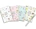 Set of 4 Mini Coloring Books for Adult Relaxation Color Therapy Anti Stress Coloring Books, 16 Pages Each with All Different Theme, Adult Colouring Book of 4.92"X7.20"