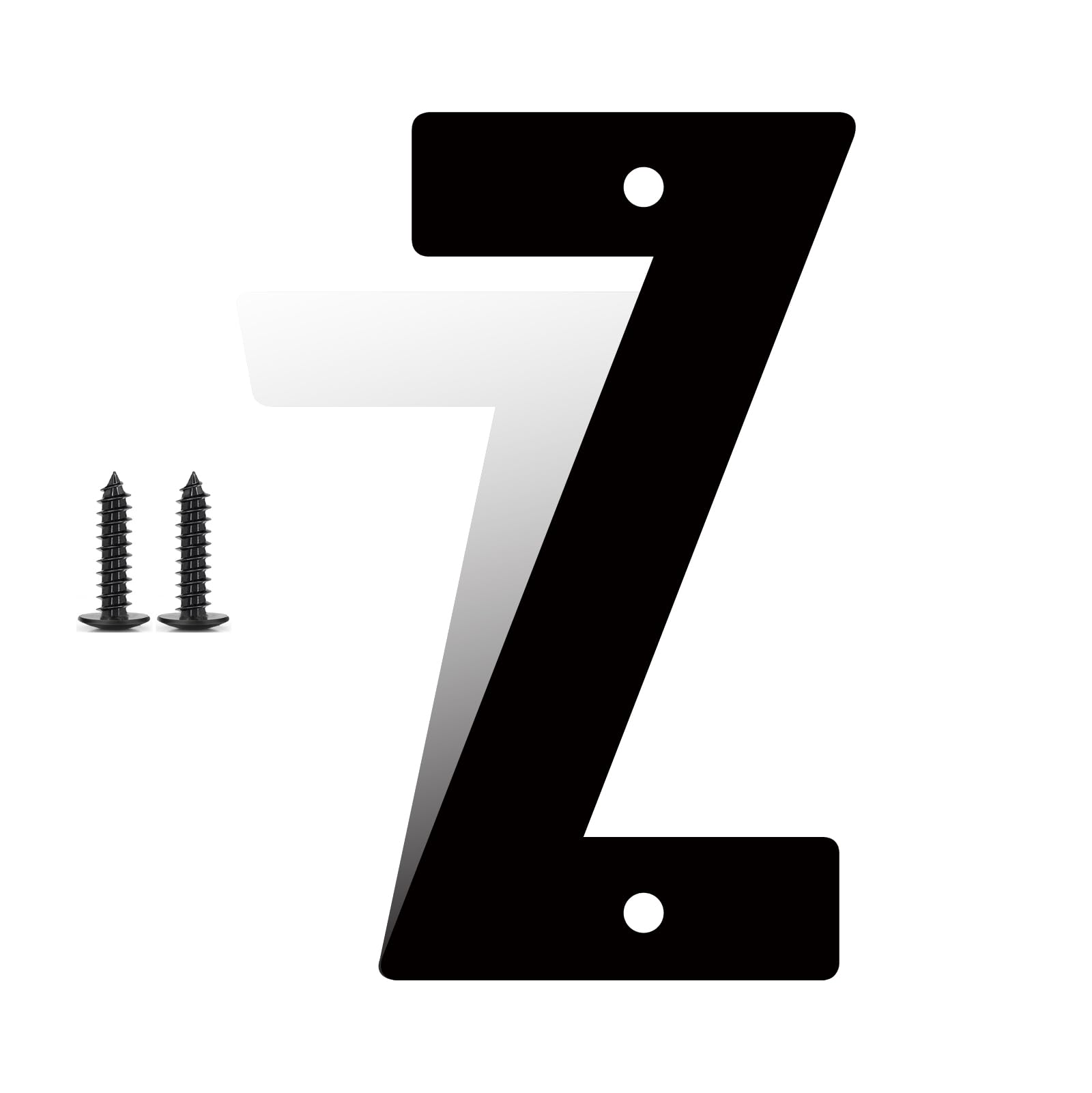10 Inch Large Metal Letters, Metal House Letters, Modern Black House Address Letter for Outside, Outdoor Address Letter for Apartment Home Street Office (Z) — image 1