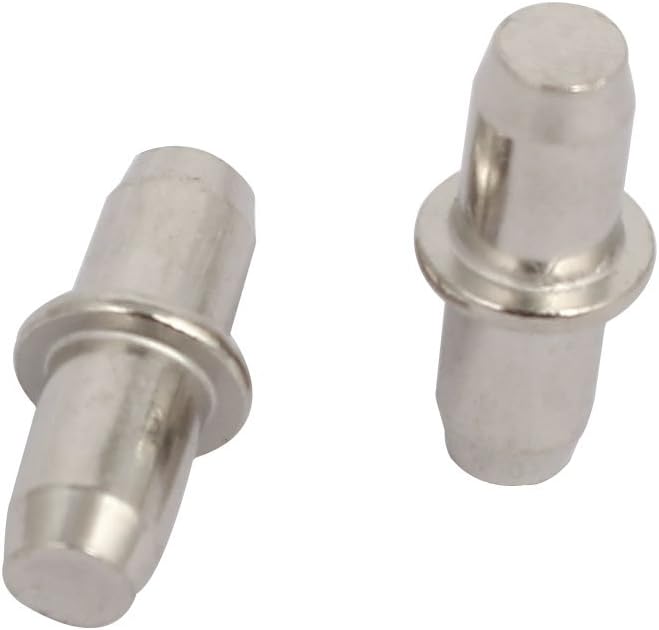 sourcingmap Cabinet Wardrobe 5mmx16mm Shelf Support Pins Studs Pegs Silver Tone 20pcs - Image 3