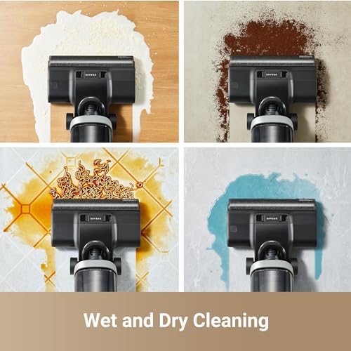 dreame H14 Cordless Vacuum Mop, 180° Lie-Flat Wet Dry Vacuum cleaner, 140°F Brush Washing, Fast Hot Air Drying in 5Mins, Smart Hard Floor Cleaner Machine with Powerful Suction, Great for Sticky Messes - image 7