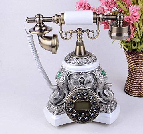 Téléphones anciens créatifs fixes avec un design rétro européen