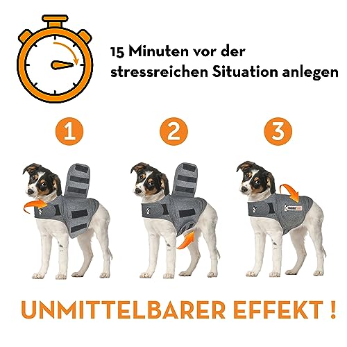 Petlife Thundershirt Hundemantel, Größe L, grau