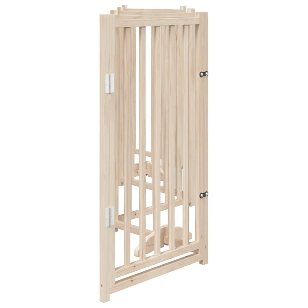 Homgoday Barrera para Perros,Puerta para Perros Plegable 6 Paneles Madera de álamo 300 cm Barrera de Seguridad para Perros Mascotas,para Escaleras y Puertas