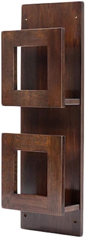 HJSCD Wall Shelf Oak Shelf Storage Rack Picture Book Frame Wall Magazine Rack Magazine Rack Easy Storage Wood Color 2 Styles