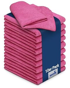 Wolk Mikrofasertücher 10er Pack Rot