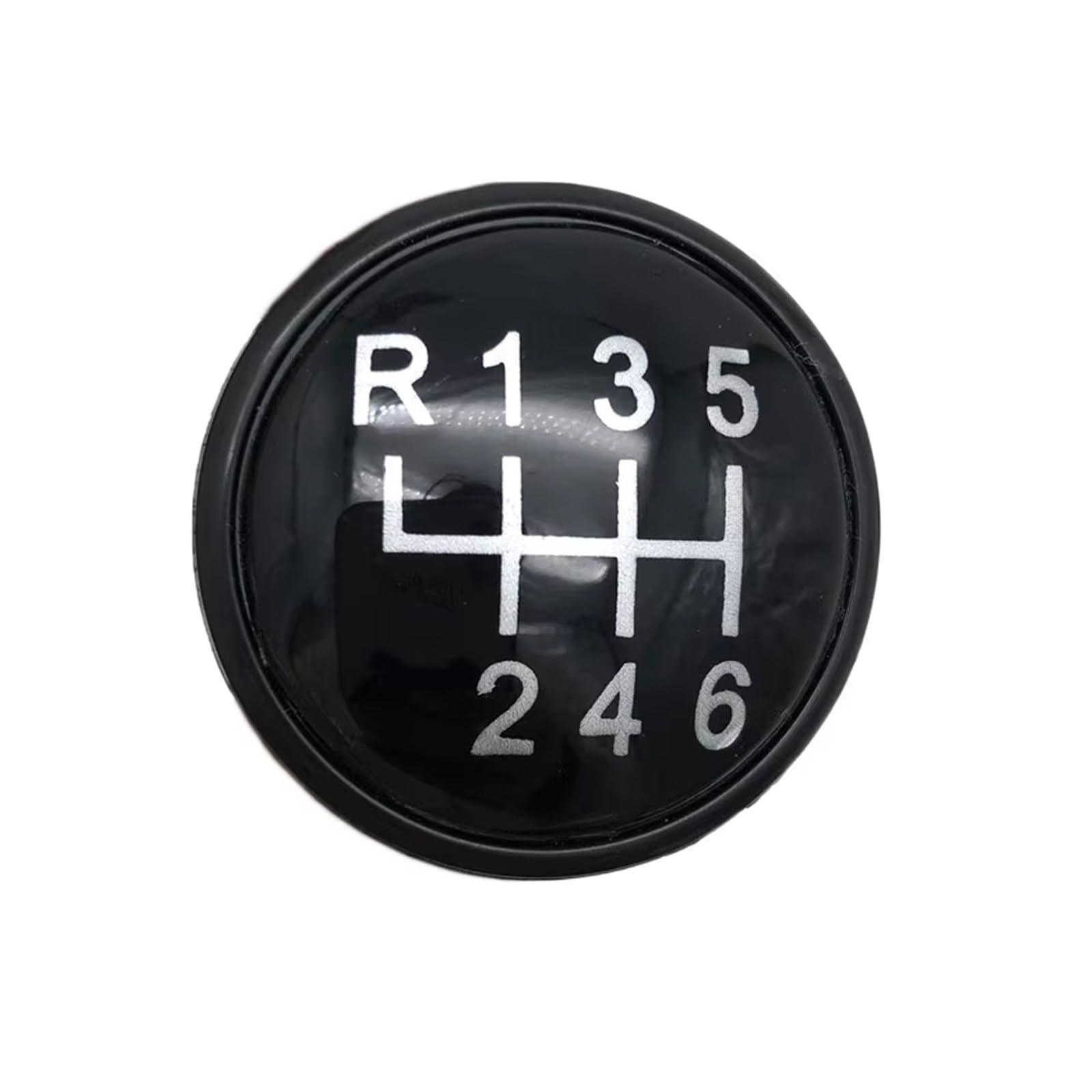 Ouvecr Black 6 Speed Car Shift Gear Knob Handle For Seat For Cordoba For Ibiza For Inca 5/6 Speed Gear Shift Knob Cap Cover Car Interior Gear Shift Cover(Black 6 Speed)